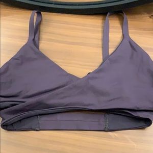 Lululemon Low Cut Front Wrap Strap Back Sports Bra